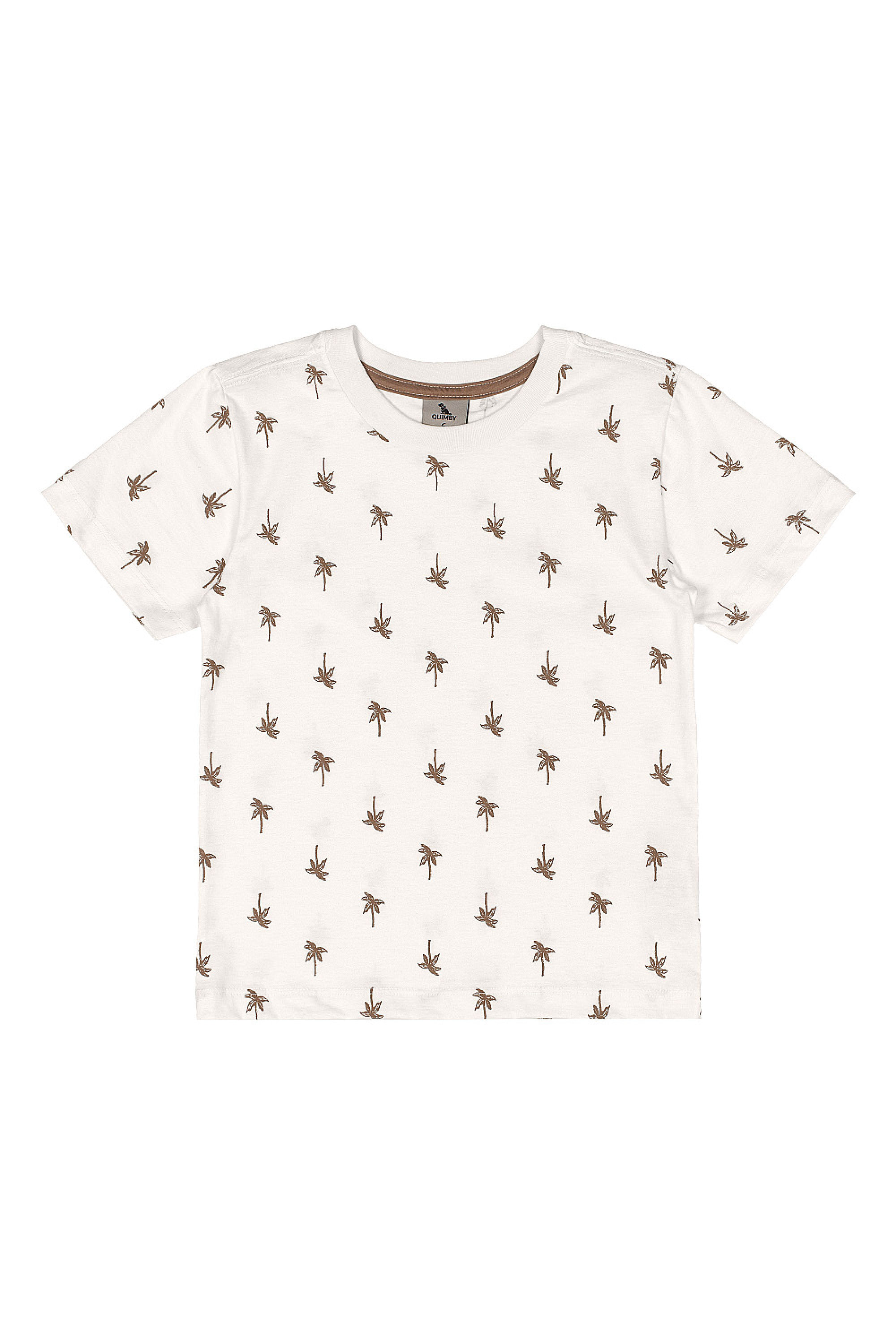 Conjunto Infantil Camiseta Estampada e Bermuda (Off White) Quimby - Imagem 9